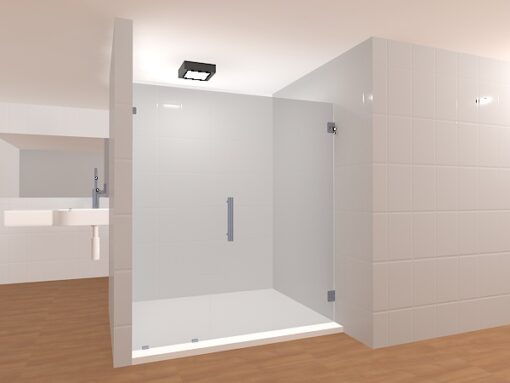 Inline Frameless Glass Shower Layout 01