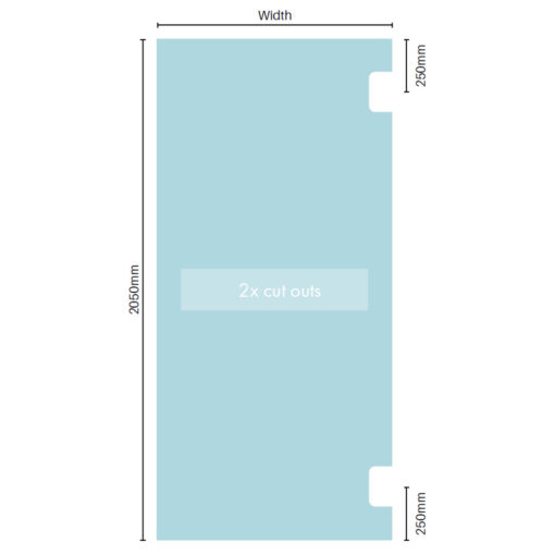 10mm Hinge Panels For Frameless Shower Screens