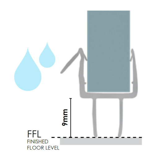 9mm PVC Under Door Water Seal - Image 2