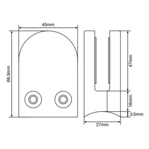 D-Front Round-Back Clamp - Image 2