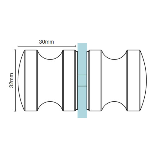 Round Recessed Knob - Image 2