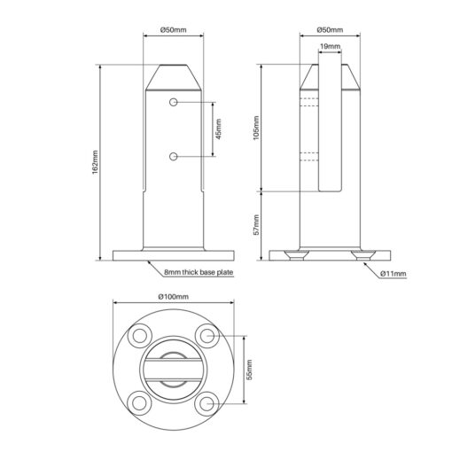 Rio Round Baseplate Spigot & Cover - Image 4