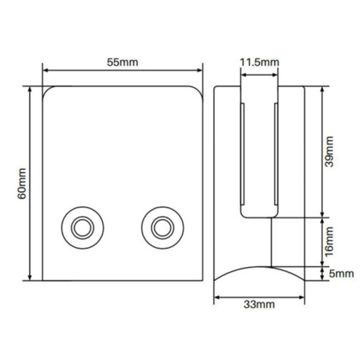 Square Round-Back Clamp - Image 2