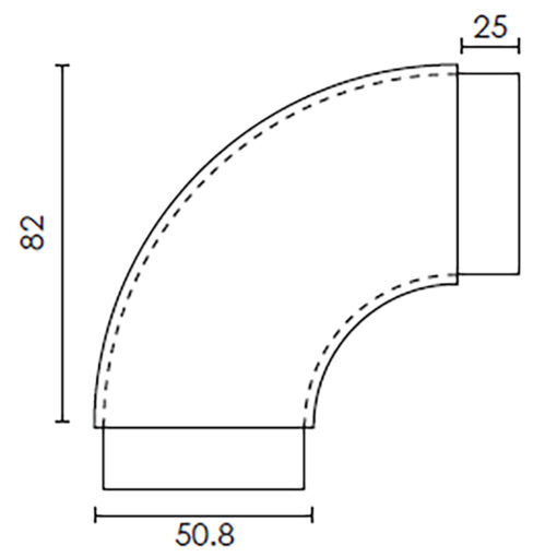 Modular 50mm Round Arc-Corner Joiner