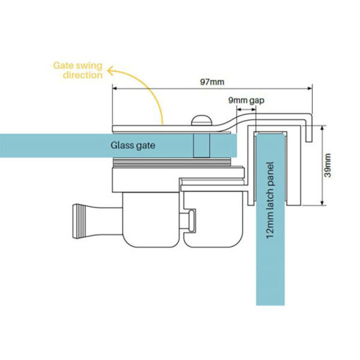 Master Range External 90-Degree Corner Latch - Image 2