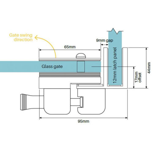 Master Range Internal 90-Degree Corner Latch - Image 2