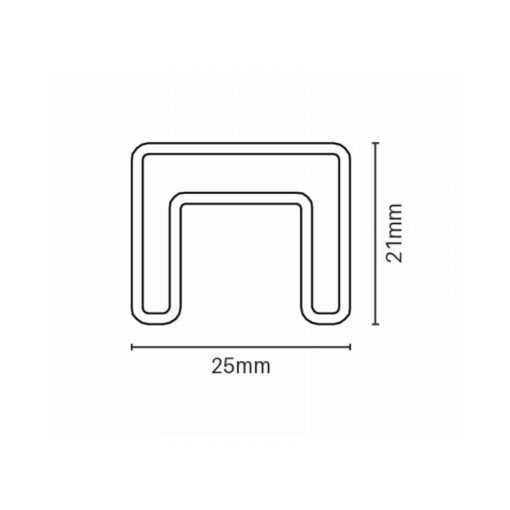 Summit Nanorail 25x21mm Handrail 5800mm - Image 2