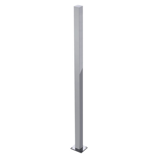 Square Post 50x50mm Heavy Duty With Base Plate 1300mm