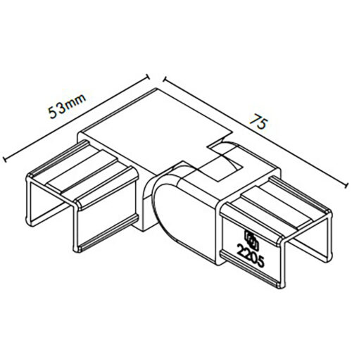 Summit Nanorail 25x21mm 90-Degree Vertical Adjustable Left - Image 2