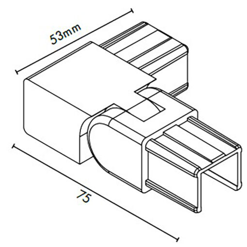 Summit Nanorail 25x21mm 90-Degree Vertical Adjustable Right - Image 2