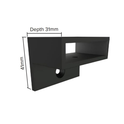 Solo Offset 50x10mm Handrail Wall Plate - Image 2