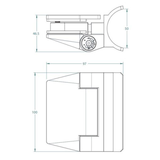 Polaris 125 Series Round Post Hinge Set - Image 2