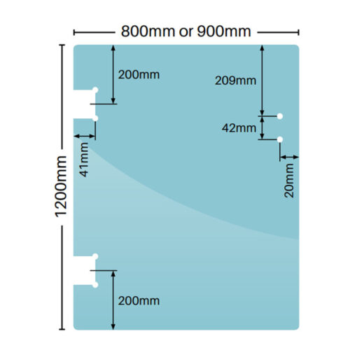 12mm Polaris Glass To Glass Gate Panel