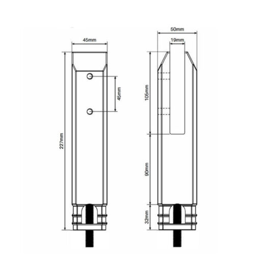 Pool Madrid Core Drill Spigot With Dress Ring - Image 2