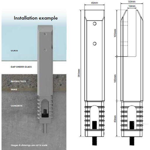 Extended Pool Madrid Square Core Drill Spigot & Dress Ring - Image 2