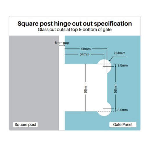 Polaris 125 Series Square Post Backing Plates - Image 4